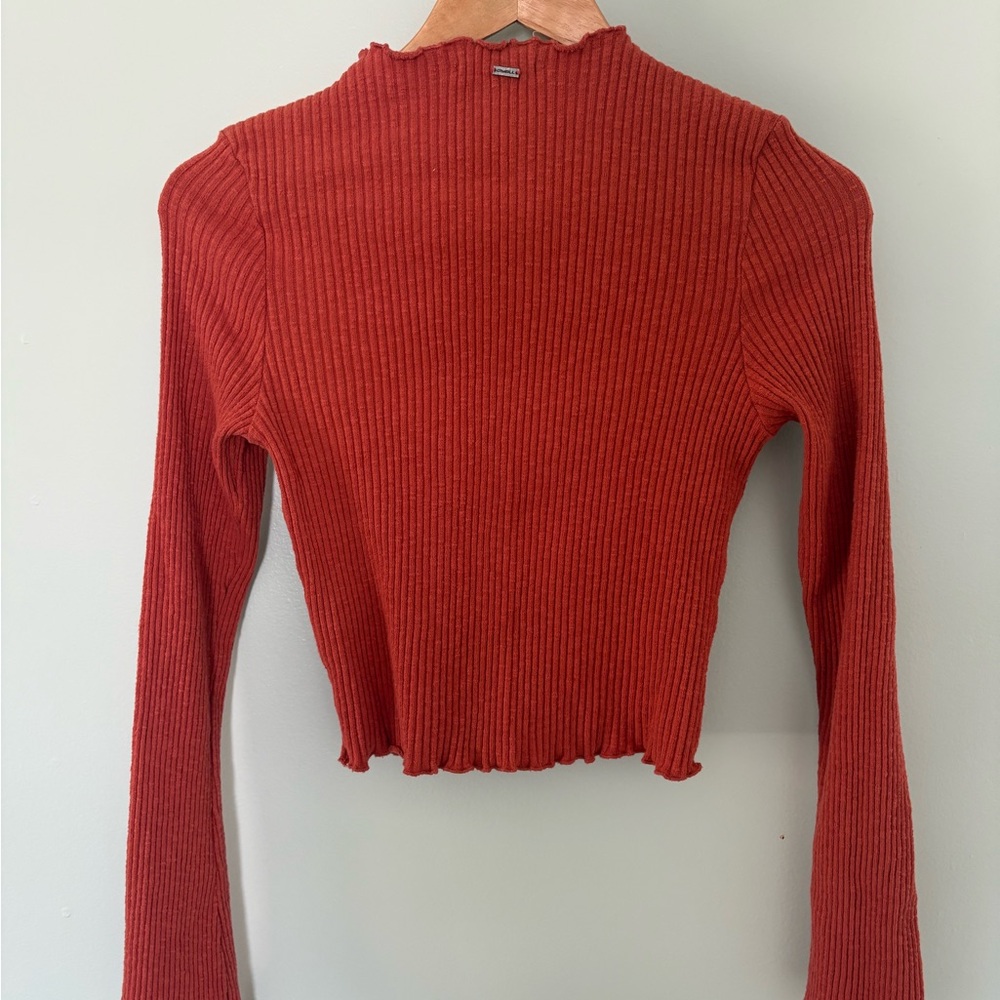 O'Neill Ribbed Rust Top - Picture 2 of 5